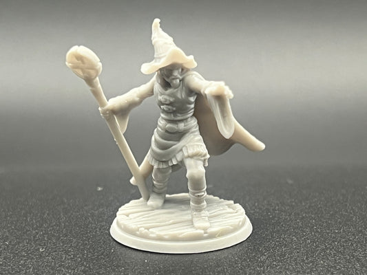 Human Male Mage Character Figure Fantasy Tabletop Game Dungeons and Dragons 3D Resin Printed