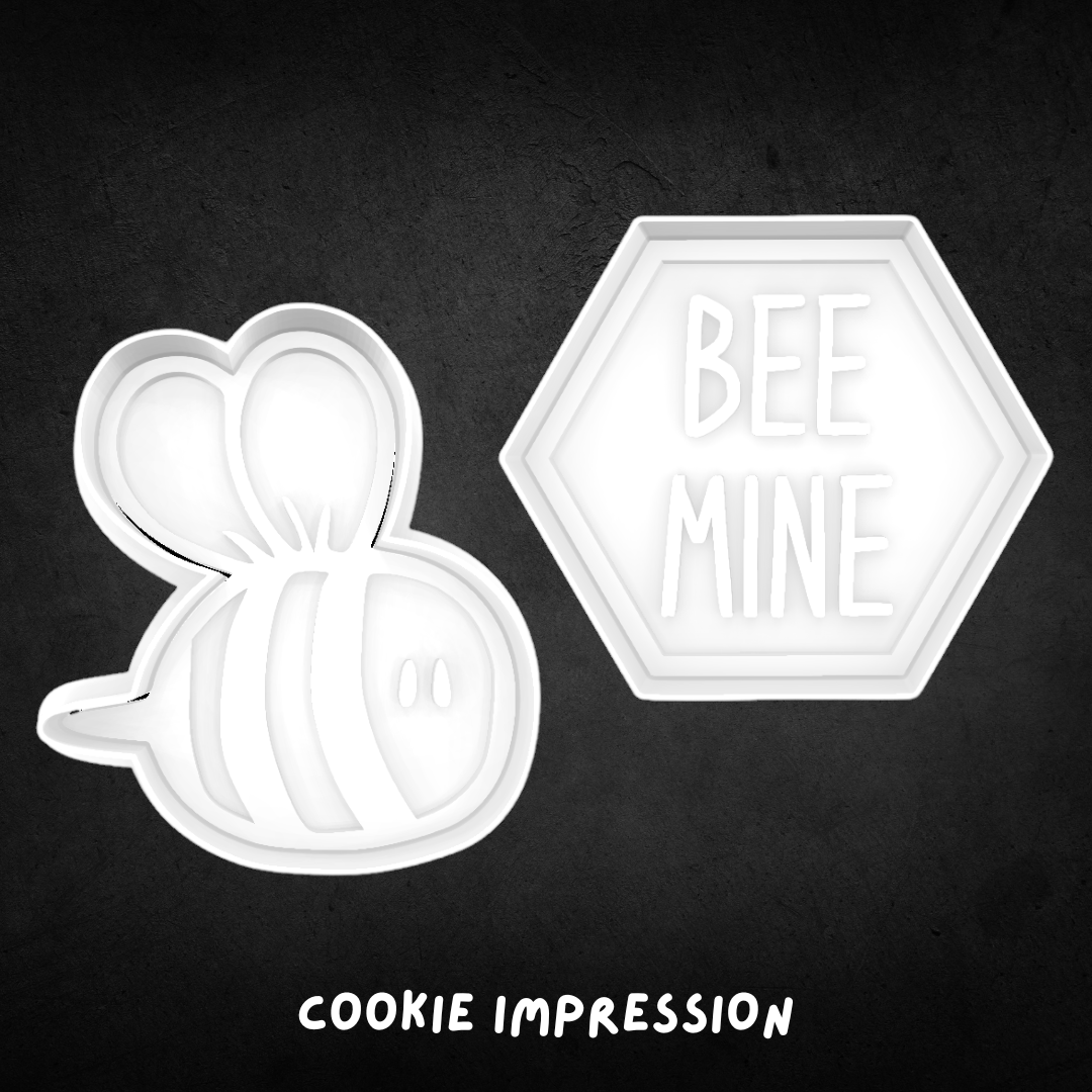 Bee Mine (Set of 2) Cookie Cutter and Stamp