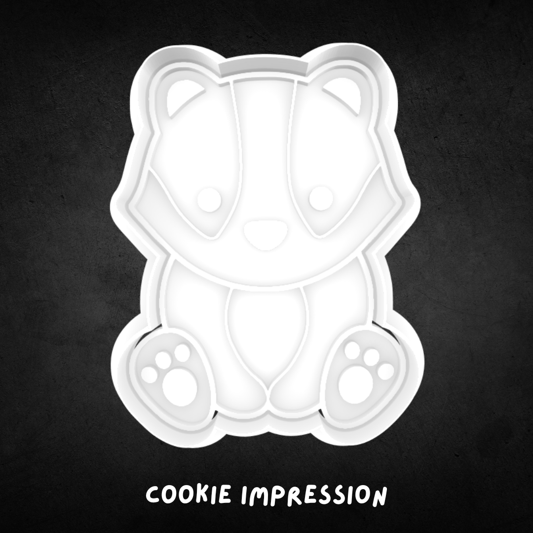 Badger Cookie Cutter and Stamp