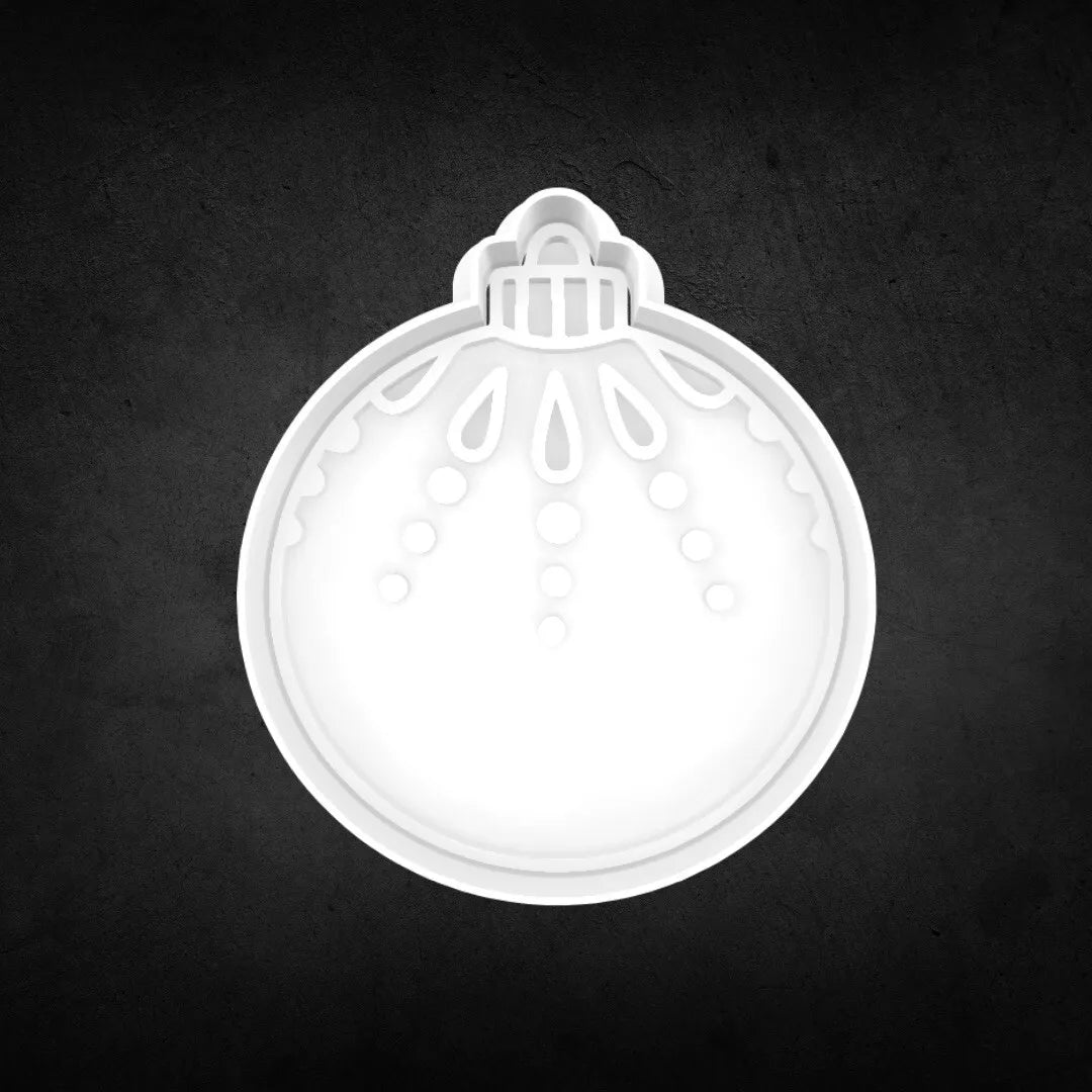 Christmas Bauble Cookie Cutter and Stamp