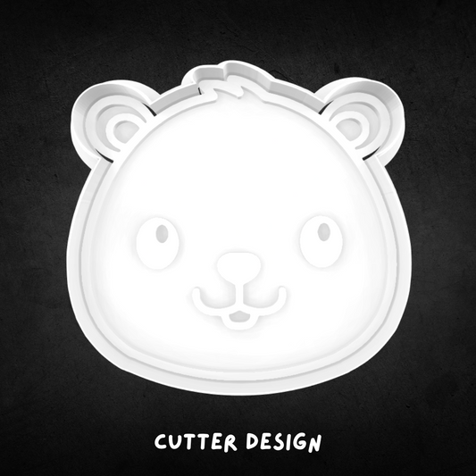 Beaver Face Cookie Cutter and Stamp