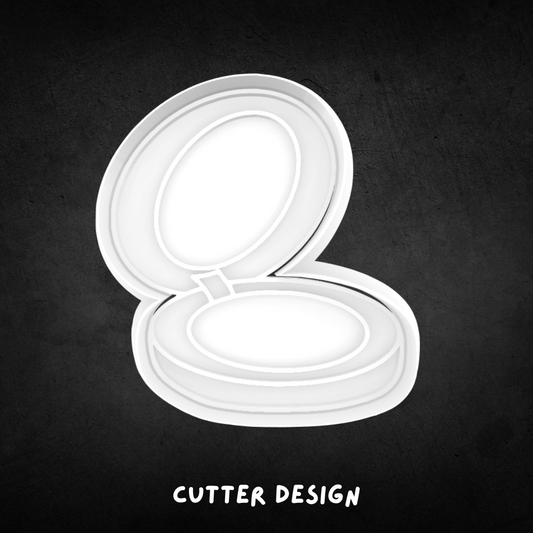 Compact Blush Cookie Cutter and Stamp