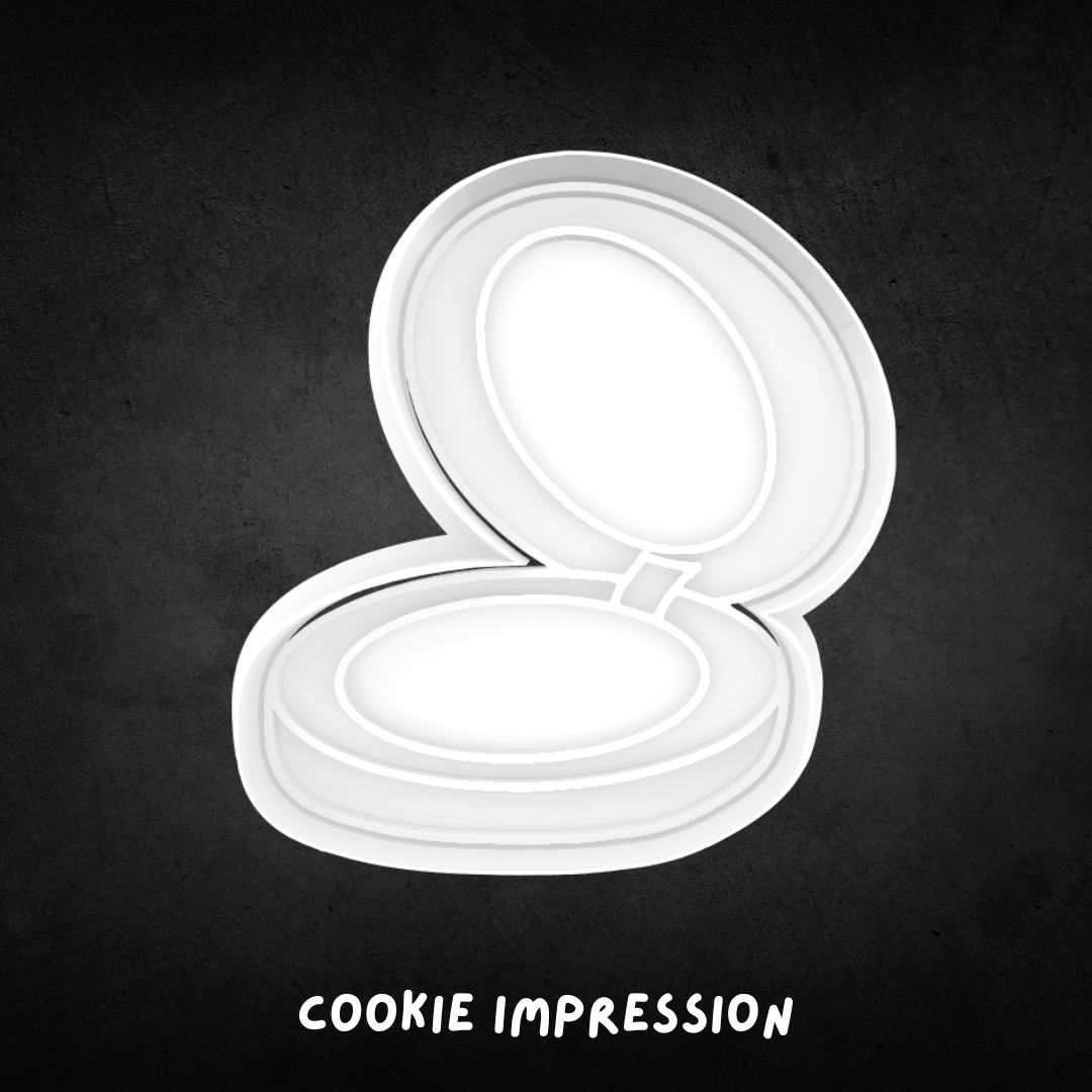 Compact Blush Cookie Cutter and Stamp