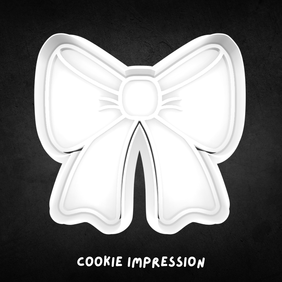 Bow 01 Cookie Cutter and Stamp