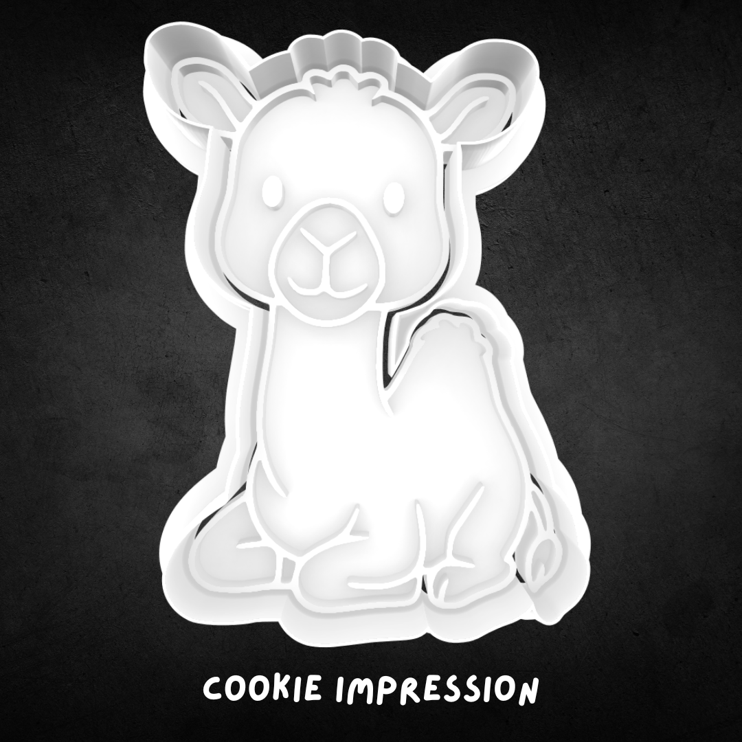 Camel 02 Cookie Cutter and Stamp