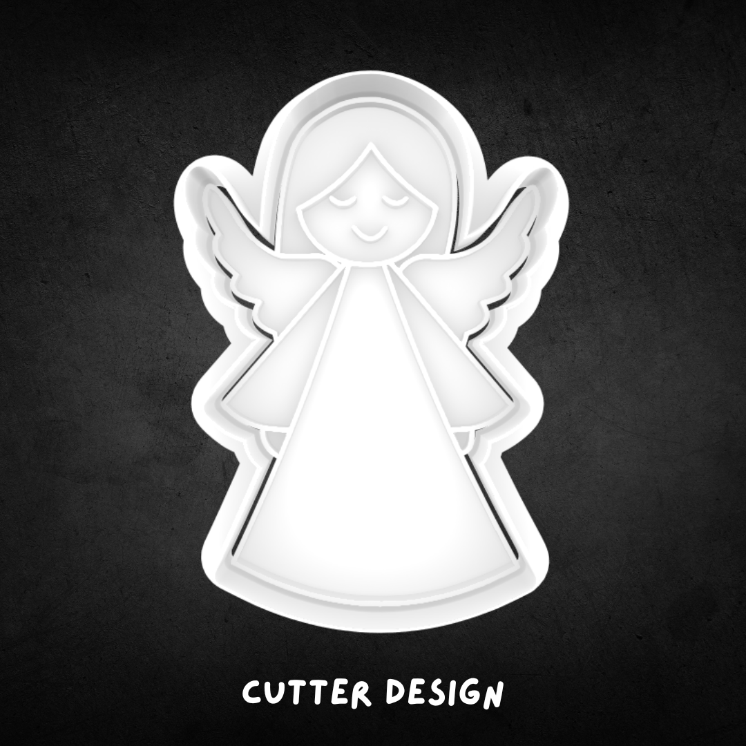 Christmas Angel Cookie Cutter and Stamp