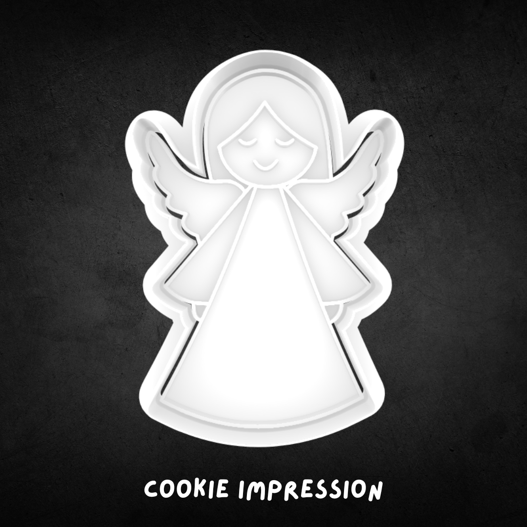 Christmas Angel Cookie Cutter and Stamp