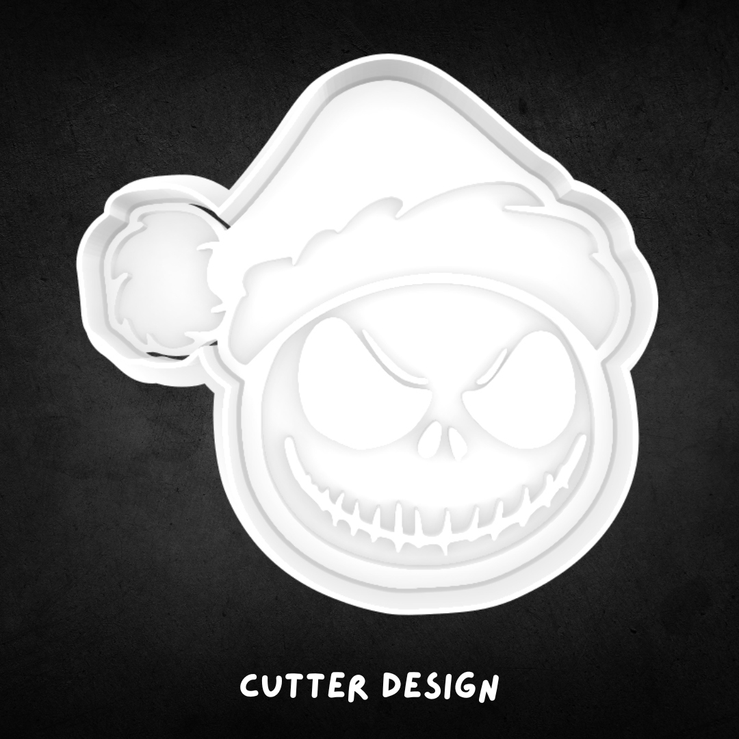 Nightmare Before Christmas Santa Jack Skellington Cookie Cutter and Stamp