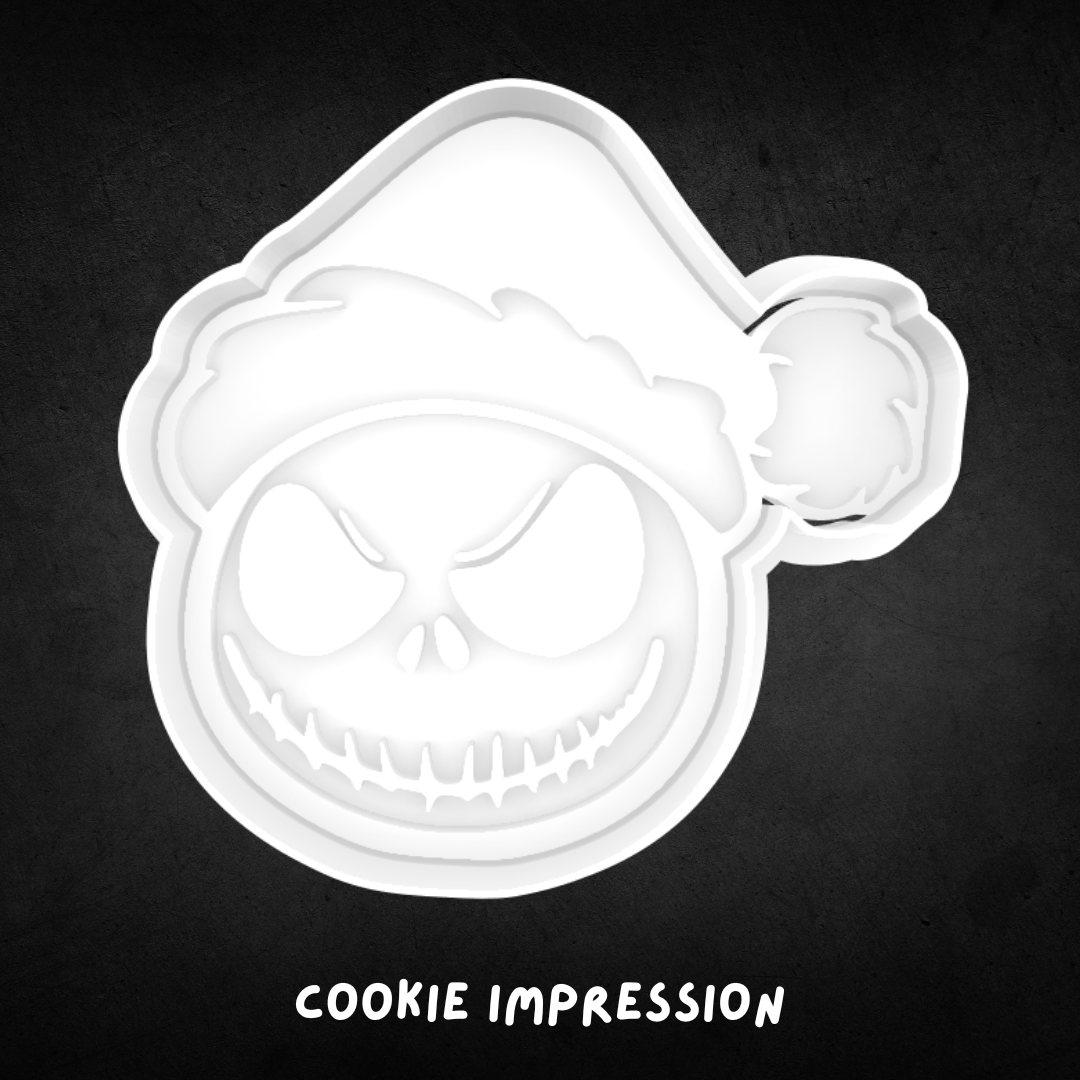 Nightmare Before Christmas Santa Jack Skellington Cookie Cutter and Stamp