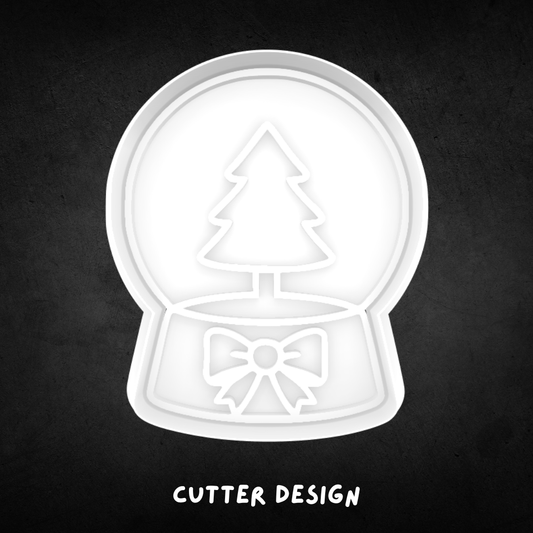 Christmas Snow globe 01 Cookie Cutter and Stamp