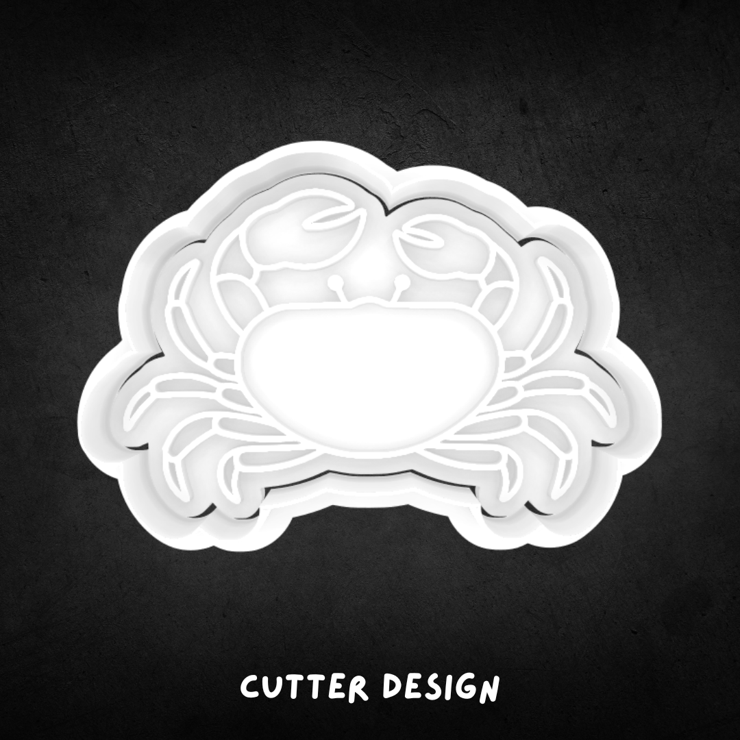 Crab Cookie Cutter and Stamp
