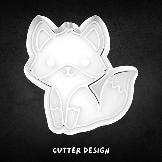 Cute Fox Cookie Cutter and Stamp