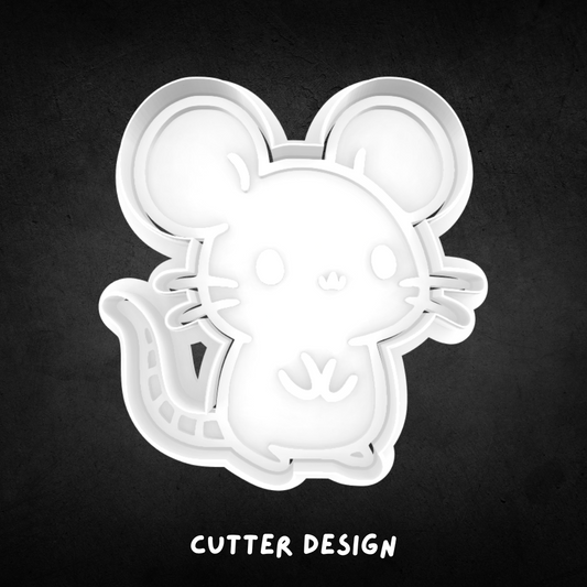Mouse Cookie Cutter and Stamp