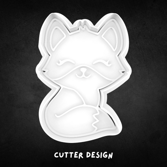 Sitting Fox Cookie Cutter and Stamp