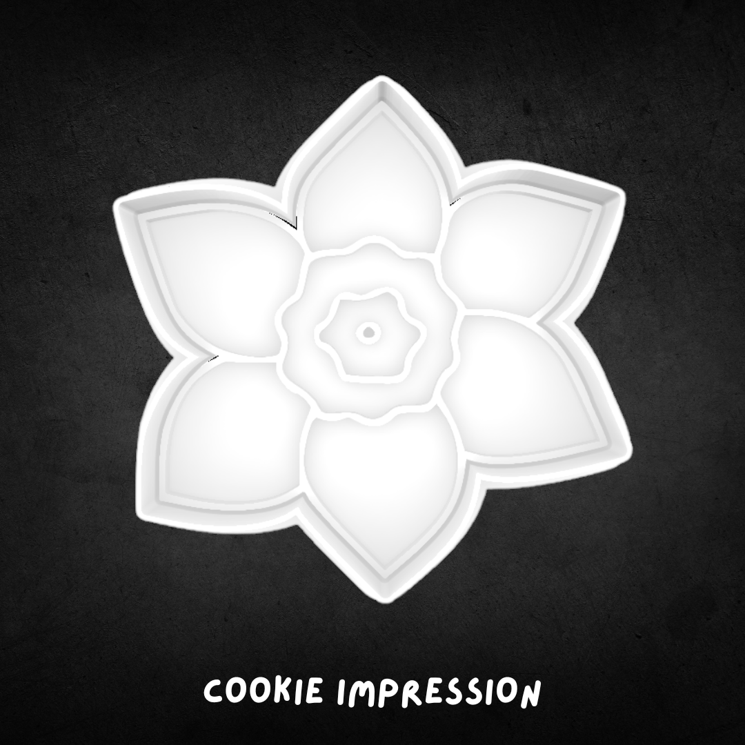 Daffodil Cookie Cutter and Stamp