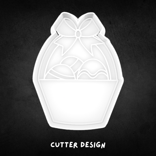 Easter Egg Basket Cookie Cutter and Stamp