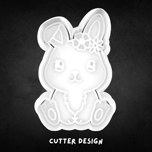 Easter Bunny Cookie Cutter and Stamp