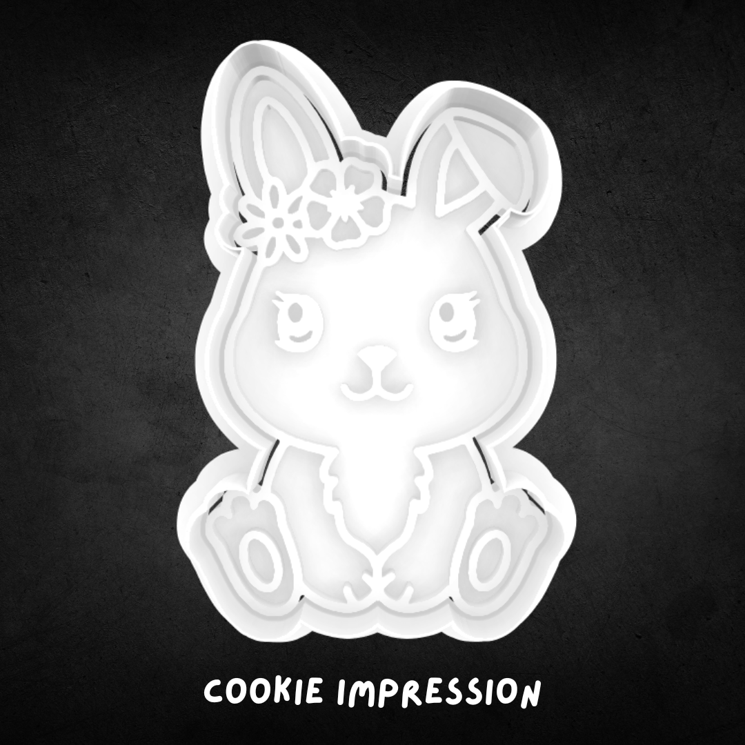 Easter Bunny Cookie Cutter and Stamp