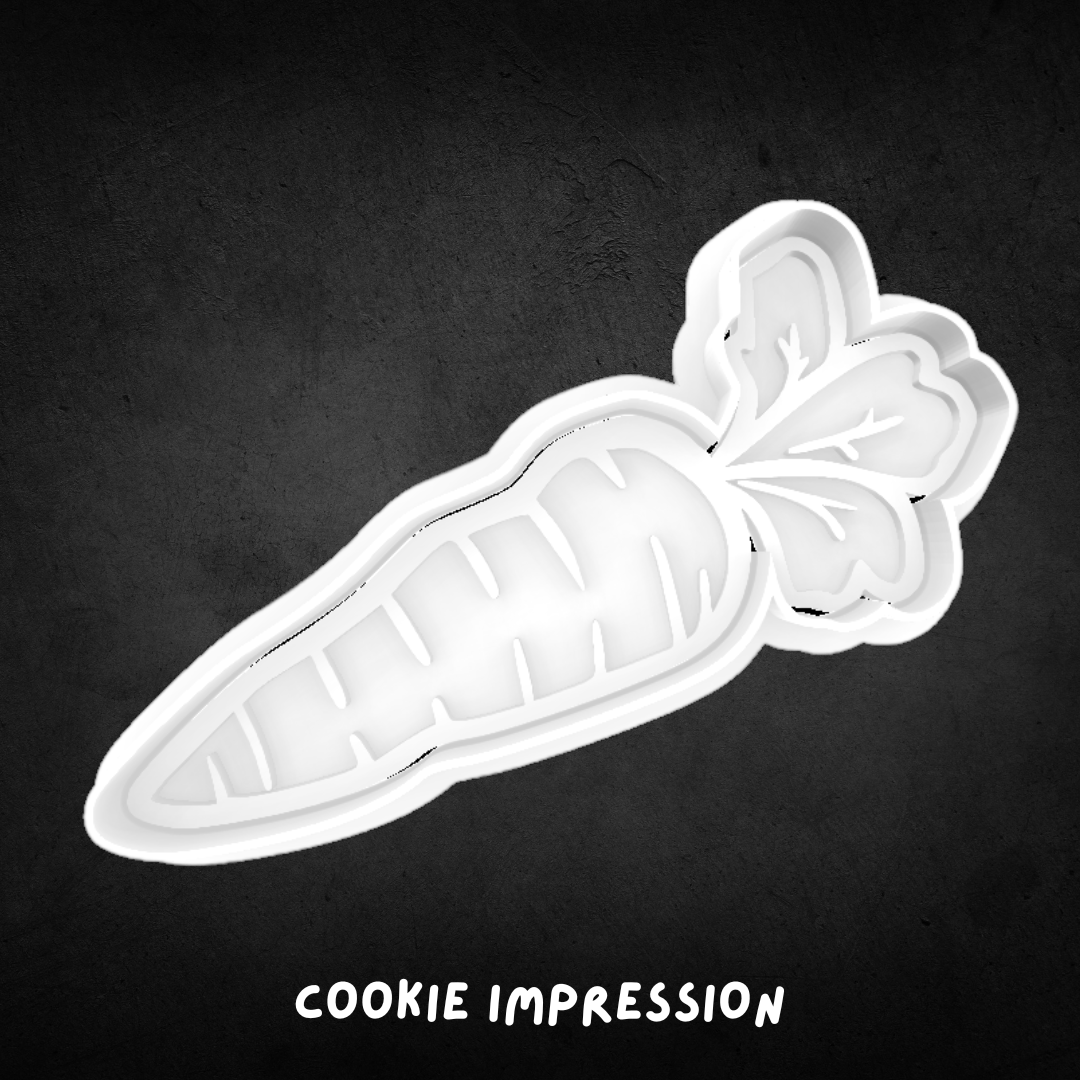 Carrot Cookie Cutter and Stamp