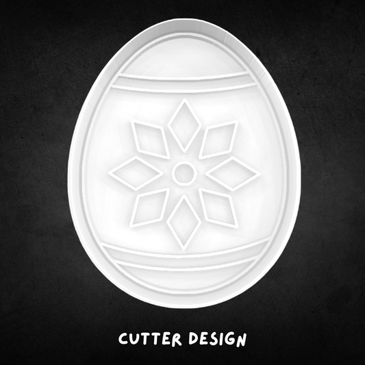 Easter Egg 09 Cookie Cutter and Stamp
