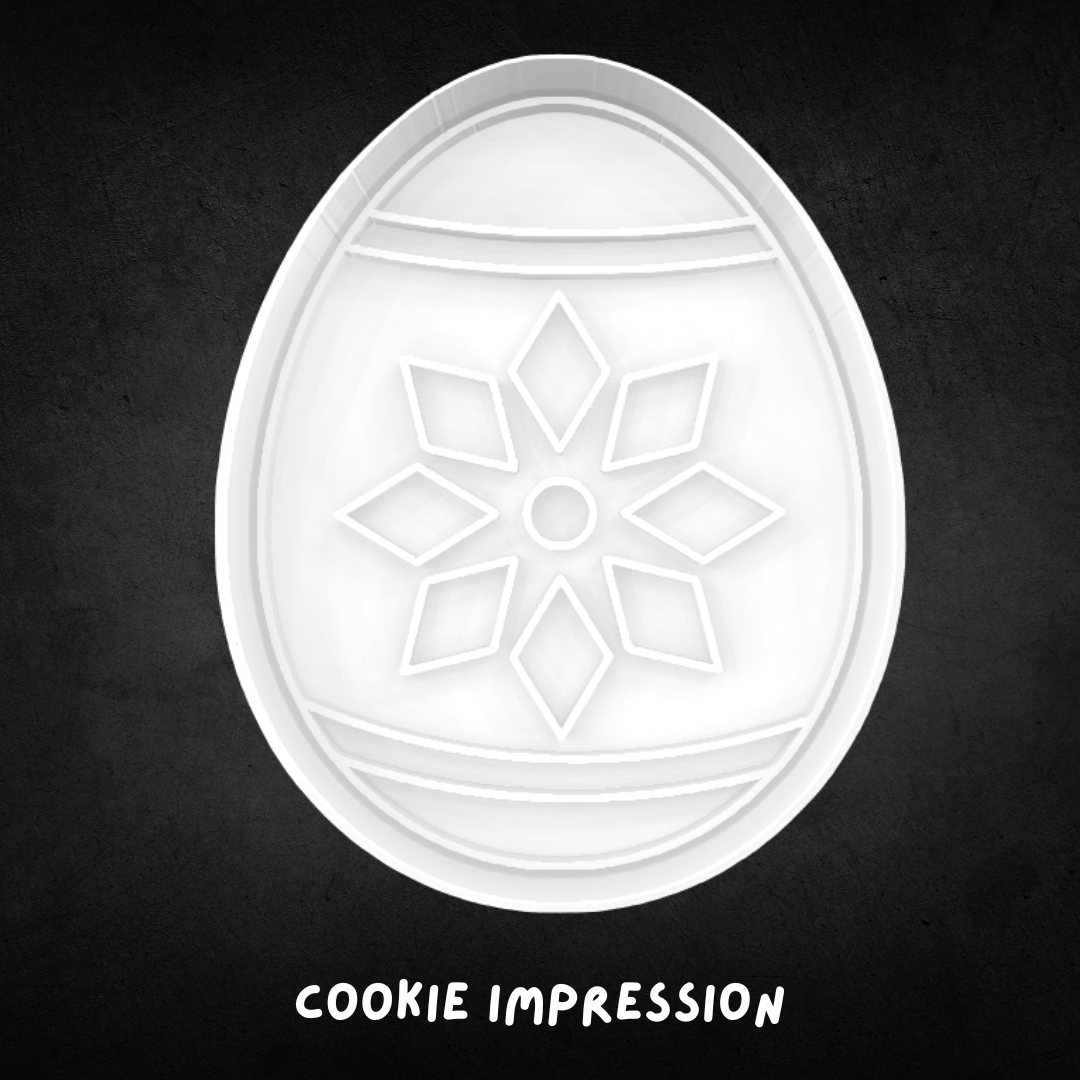 Easter Egg 09 Cookie Cutter and Stamp