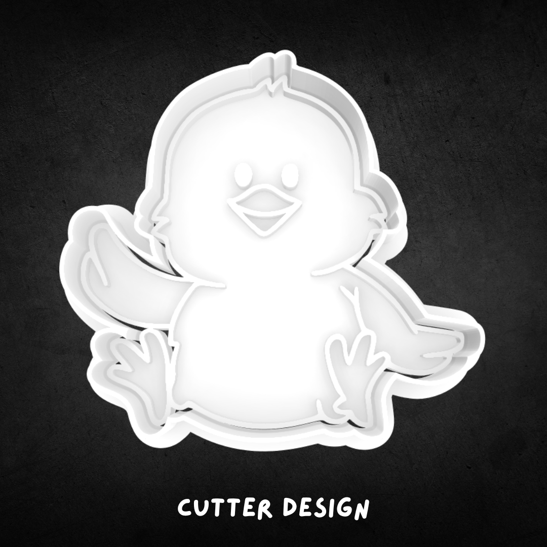 Sitting Chick Cookie Cutter and Stamp