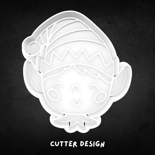 Christmas Elf 02 Cookie Cutter and Stamp