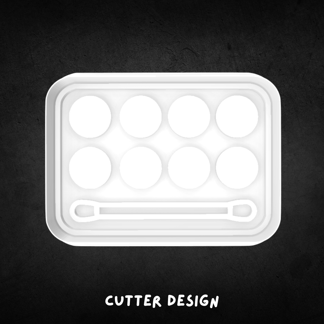 Eyeshadow Palette Cookie Cutter and Stamp