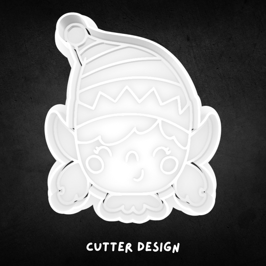 Christmas Elf 01 Cookie Cutter and Stamp