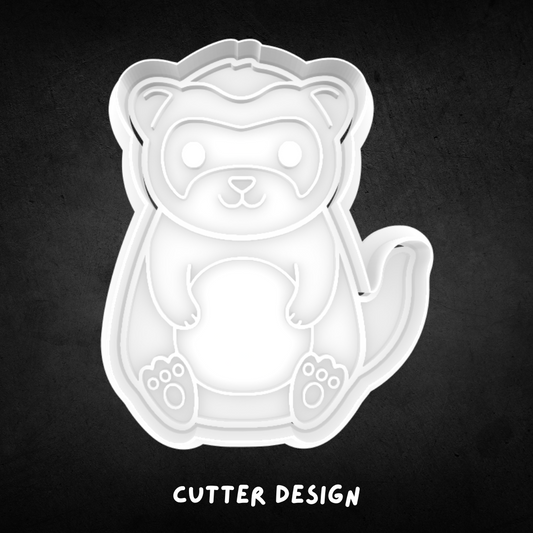 Ferret Cookie Cutter and Stamp