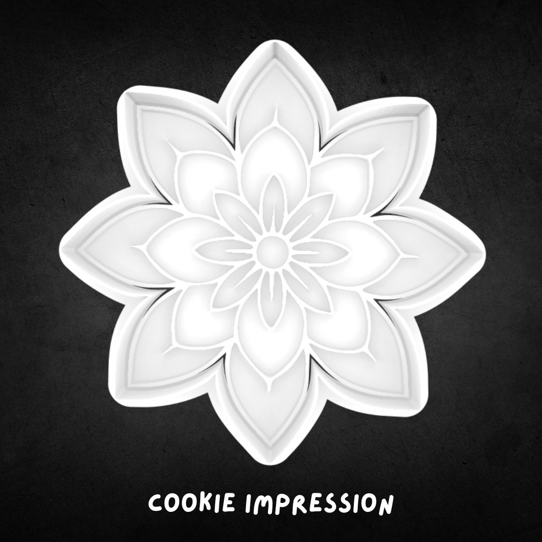 Flower 03 Cookie Cutter and Stamp