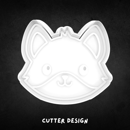 Fox Face Cookie Cutter and Stamp