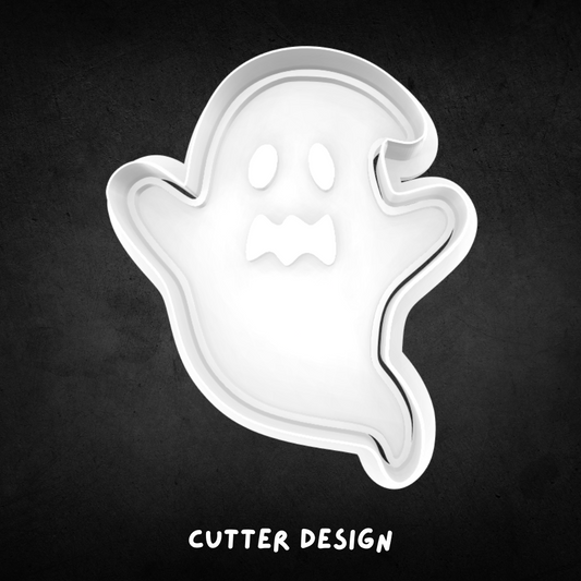 Halloween Ghost 01 Cookie Cutter and Stamp