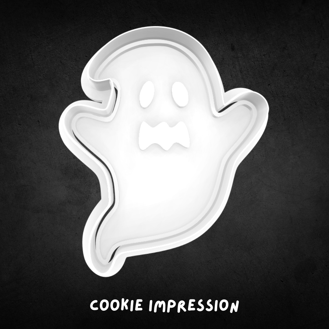 Halloween Ghost 01 Cookie Cutter and Stamp