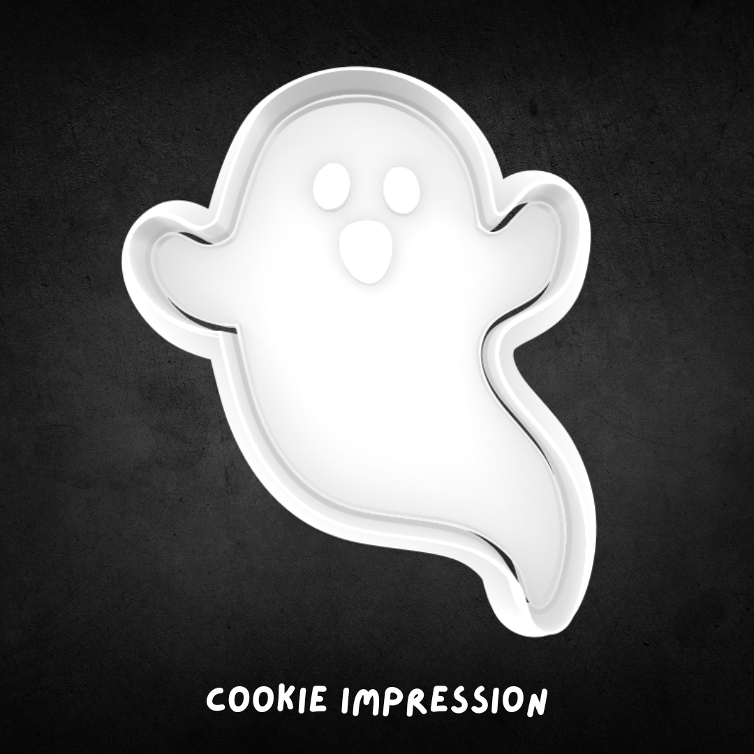 Halloween Ghost 02 Cookie Cutter and Stamp