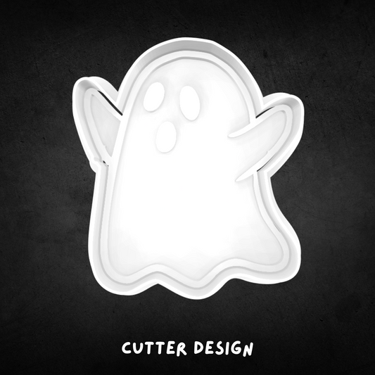 Halloween Ghost 07 Cookie Cutter and Stamp