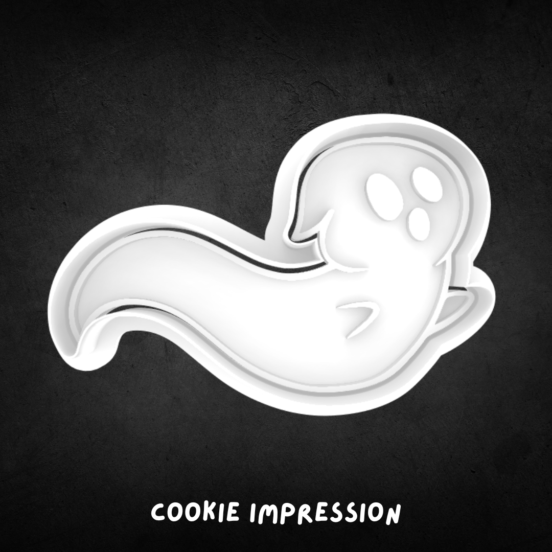 Halloween Ghost 13 Cookie Cutter and Stamp