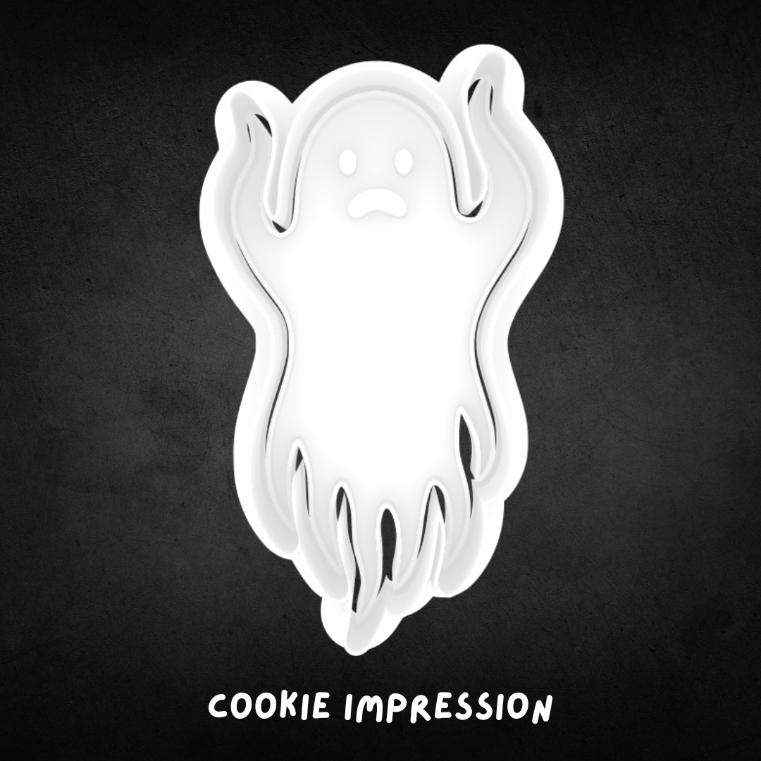 Halloween Ghost 19 Cookie Cutter and Stamp