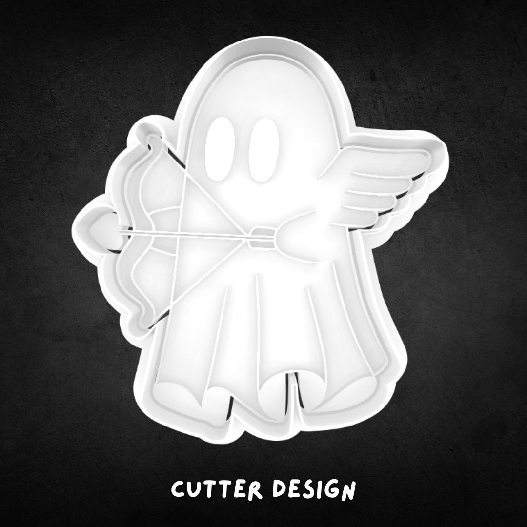 Ghost Cupid Cookie Cutter and Stamp