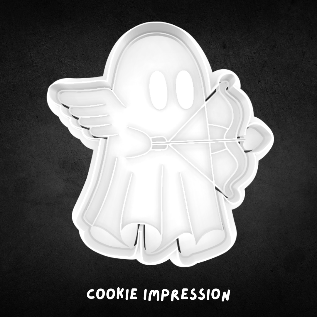 Ghost Cupid Cookie Cutter and Stamp