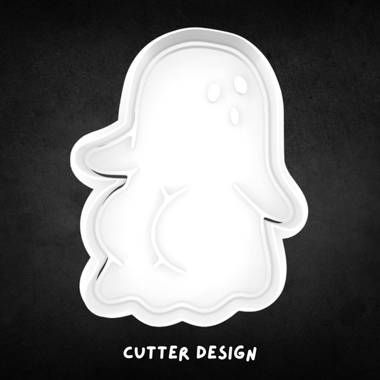 Halloween Ghost with Boo-ty Cookie Cutter and Stamp