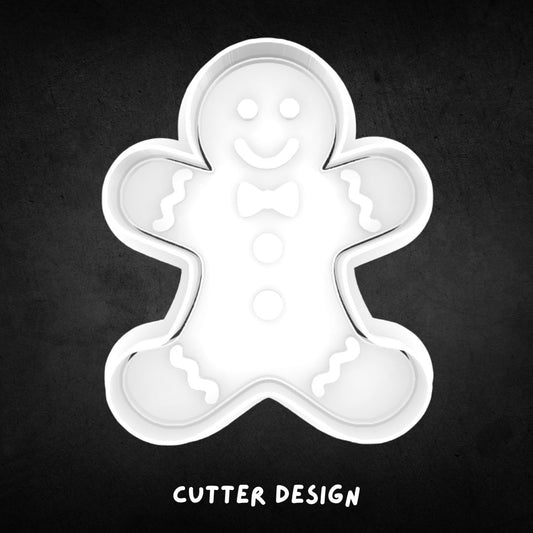 Christmas Gingerbread Man Cookie Cutter and Stamp