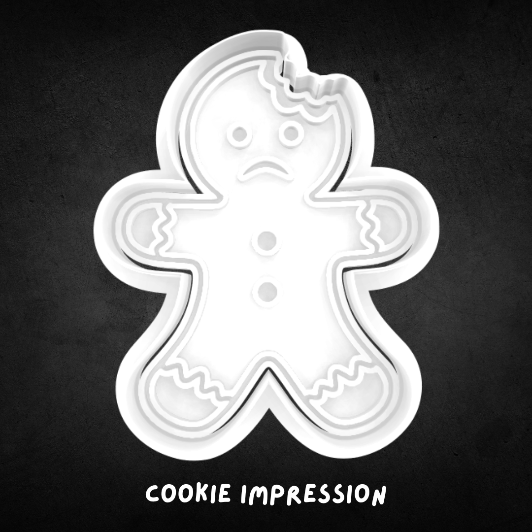 Christmas Gingerbread Man 02 Cookie Cutter and Stamp