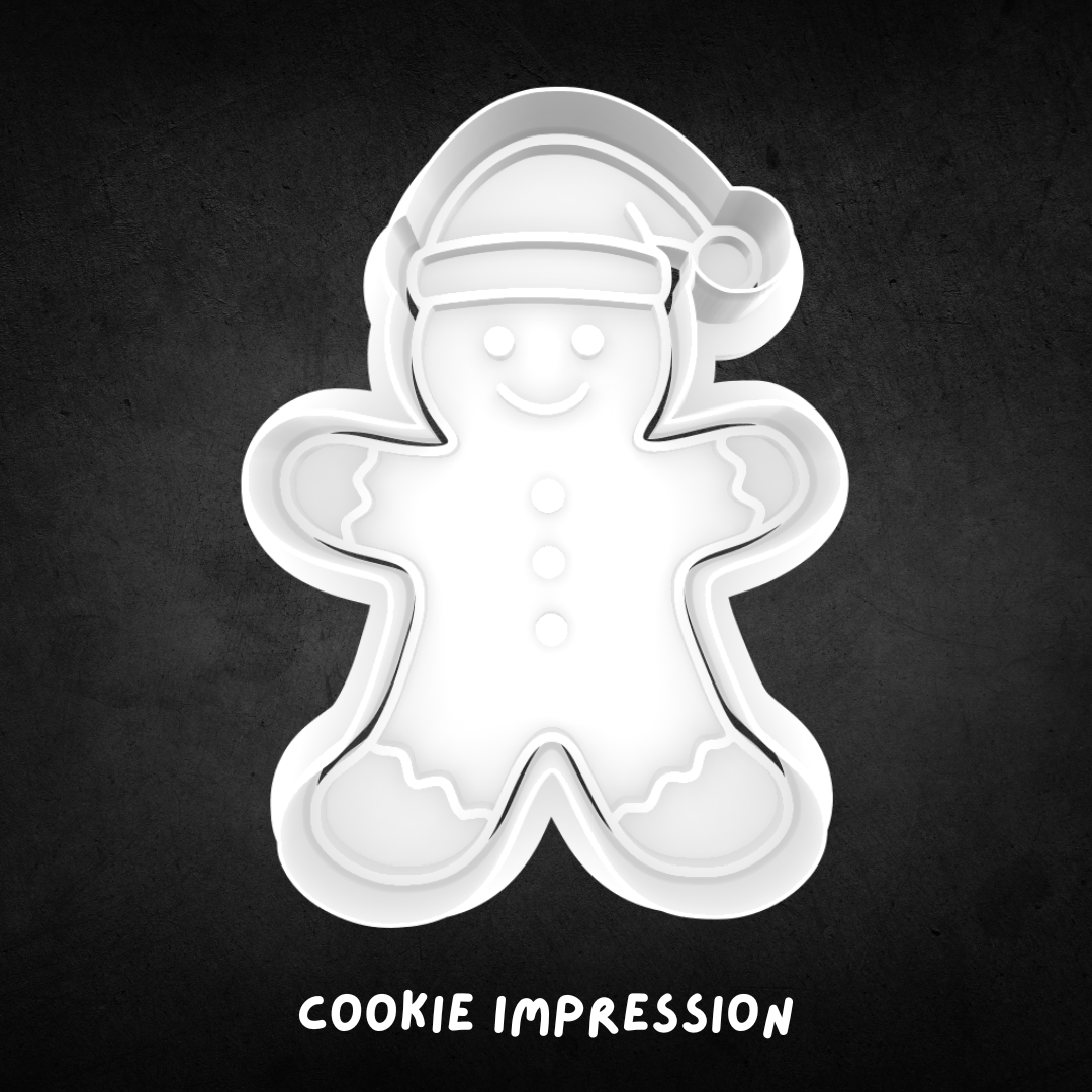 Christmas Gingerbread Man 03 Cookie Cutter and Stamp