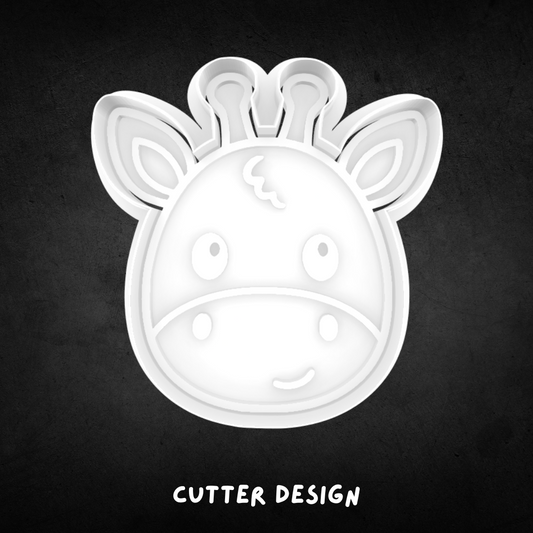 Giraffe Face Cookie Cutter and Stamp