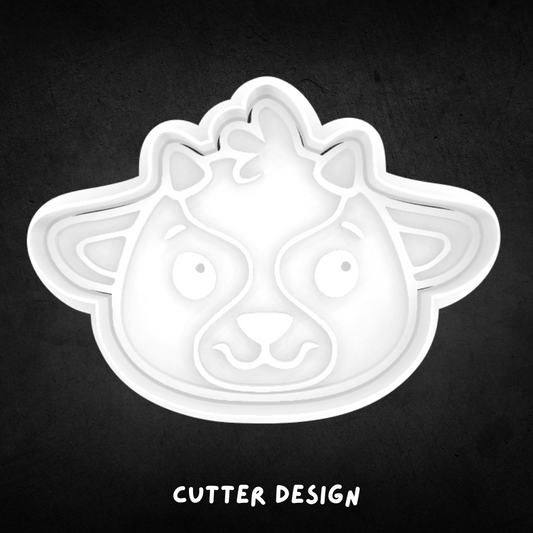 Goat Face Cookie Cutter and Stamp