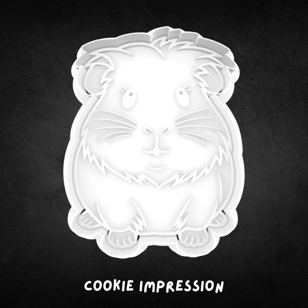 Guinea Pig Cookie Cutter and Stamp
