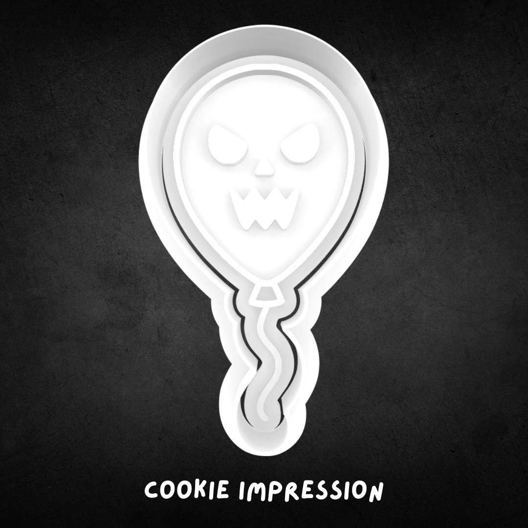 Halloween Balloon Cookie Cutter and Stamp