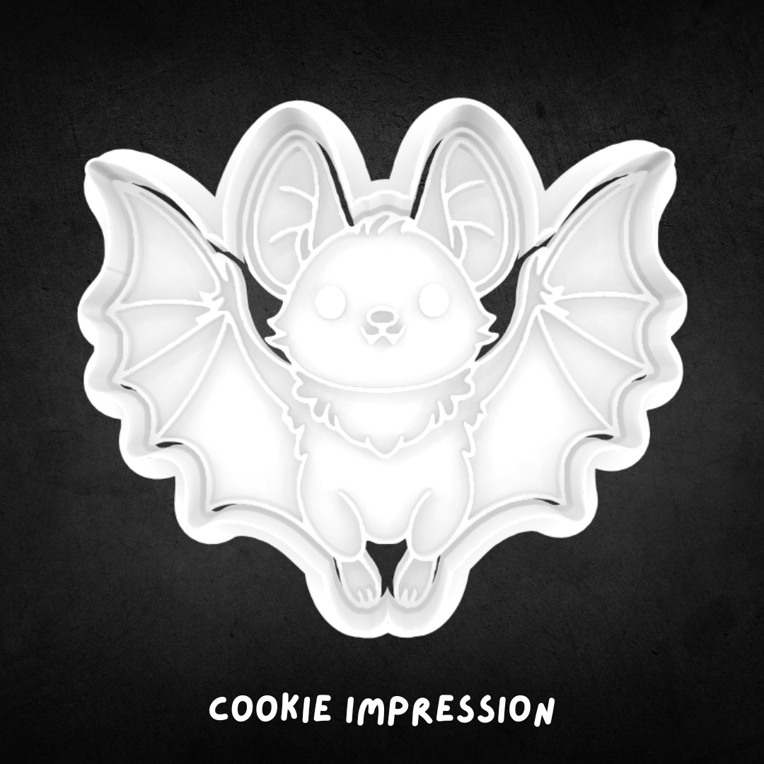 Bat Cookie Cutter and Stamp