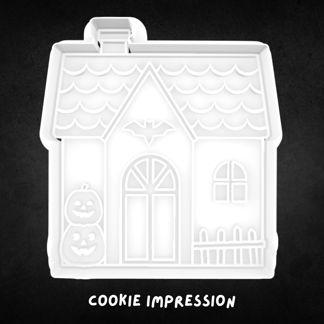 Halloween Haunted House 01 Cookie Cutter and Stamp